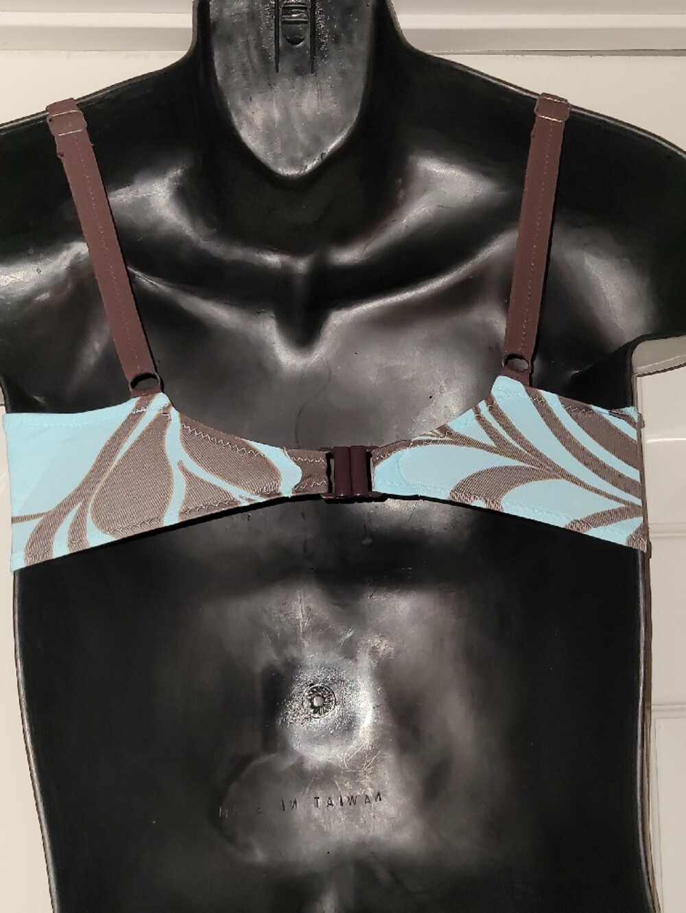 Fantasie Blue and Brown Underwire Swim Bikini Top - Picture 4 of 4